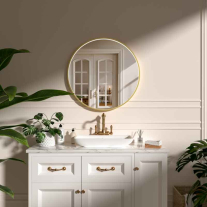 ASTER-G-80 CLOCK-SUPERLIGHT, OGLINDA ROTUNDA, TOUCH, DIMMER, DEZABURIRE, 3 CULORI, RAMA AURIE, CEAS, DIFUZOR ACRYLIC, D=80CM, ASTER-G-80-CL